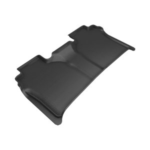 GMC Sierra 2500HD Floor Mat - Rear - 3D MAXpider - Kagu - Black - `19-`26 GMC Sierra 2500HD Floor Mat - Rear - 3D MAXpider - Kagu - Black - `19-`26